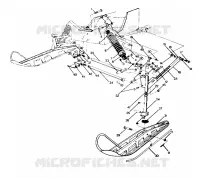 SUSPENSION AVANT AND SKI 400, 500, 500 CLASSIC AND 650 UPDATED 10/88 (4915411541009A)