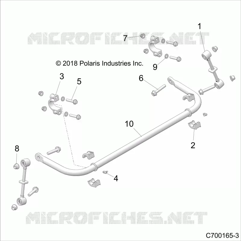 SUSPENSION, REAR BARRE STABILISATRICE