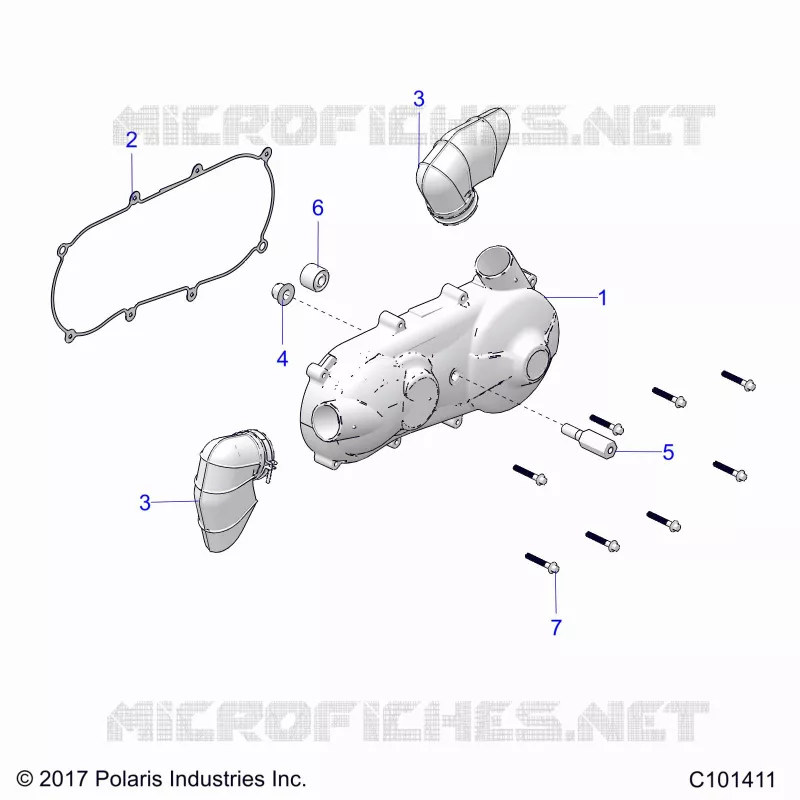 DRIVE TRAIN, COUVERCLE D'EMBRAYAGE AND DUCTING