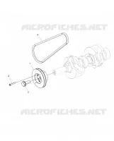 MOTEUR, POULIE DE TRANSMISSION AND DRIVE BELT