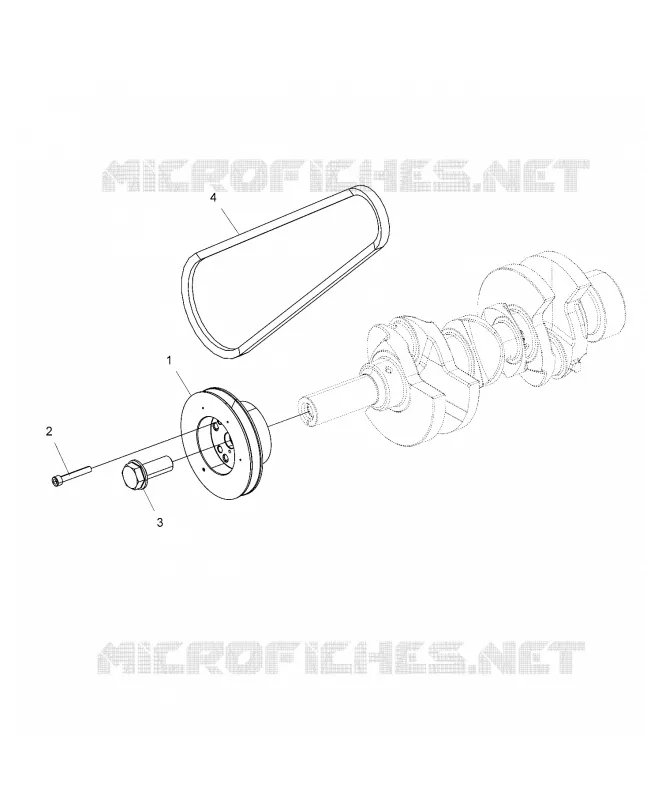 MOTEUR, POULIE DE TRANSMISSION AND DRIVE BELT