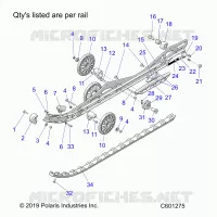 SUSPENSION, RAIL BEAM LH/RH