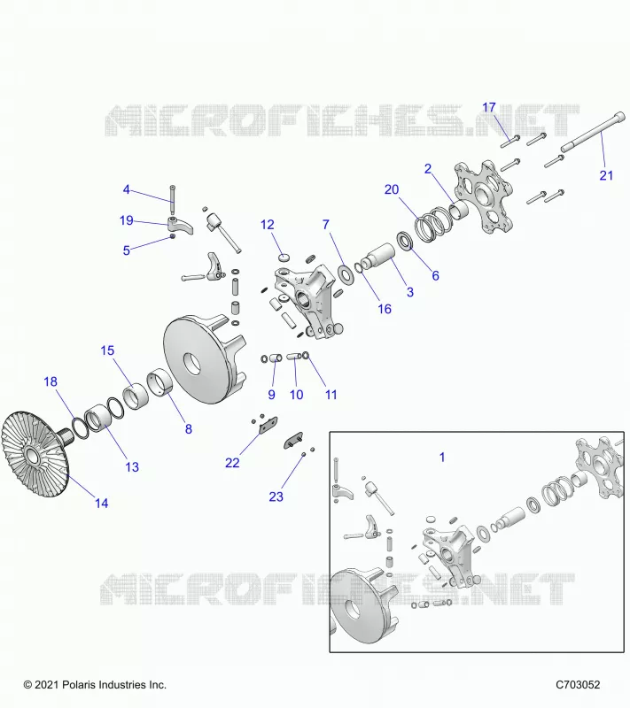 SYSTÃˆME DE TRANSMISSION, PRIMARY CLUTCH