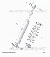 SUSPENSION, AMORTISSEUR AVANT