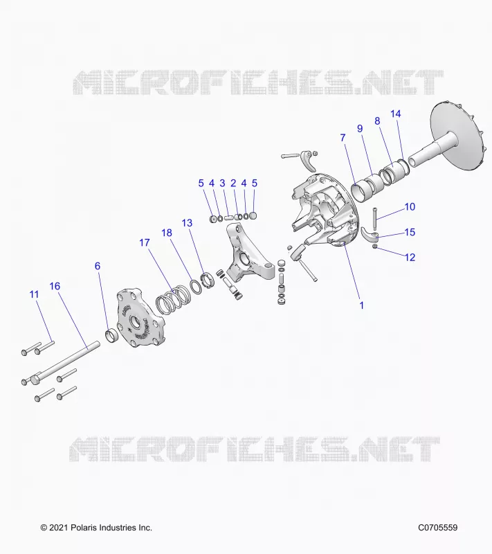 SYSTÃˆME DE TRANSMISSION, PRIMARY CLUTCH