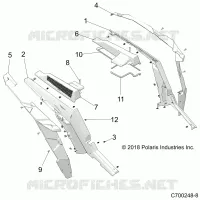 CARROSSERIE ARRIERE FENDERS AND BEZELS- Z23NAE99A/99B (C700248-8)
