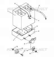SUPPORT BATTERIE ASSEMBLY LITE DELUXE/0933431 (4922972297027A)