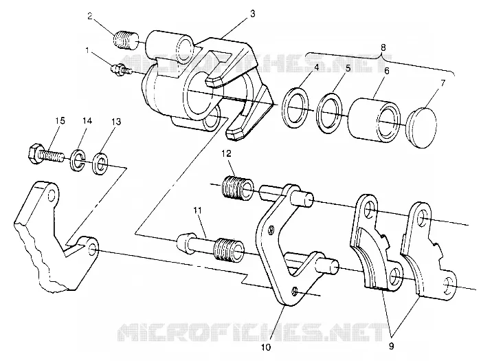 ETRIER DE FREIN INTERMEDIAIRE ASSEMBLY 6x6 400L