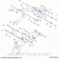 SUSPENSION ARRIERE CONTROL ARM MOUNTING