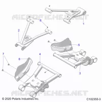 SUSPENSION ARRIERE CONTROL ARMS