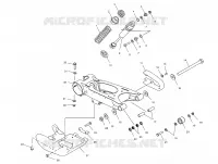 BRAS OSCILLANT and AMORTISSEUR ARRIERE
