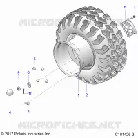 ROUES, REAR -A19HAA15N7 (101426-2)