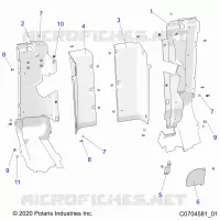 CARROSSERIE ARRIERE CLOSEOFF, SIDE PANELS