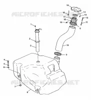 CARBURANT TANK HURRICANE B974473 and Intl. HURRICANE I974473 (4941044104A010)