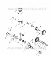 PISTON ET VILEBREQUIN SPORTSMAN 4X4 W958040 (4930403040D001)