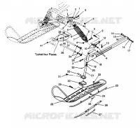 SUSPENSION AVANT AND SKI LITE 0963433, EURO LITE E963433 AND LITE DELUXE 09 (4931663166B001)
