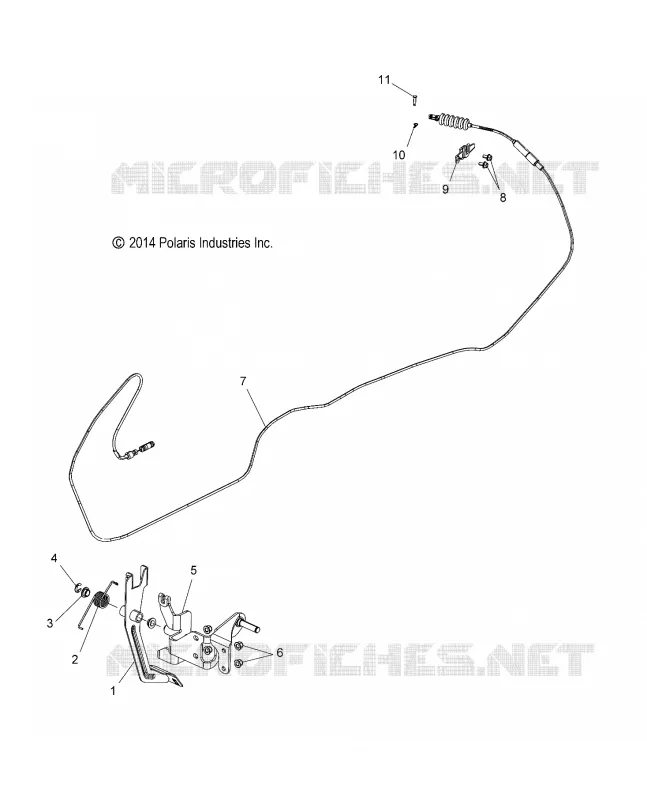 ENGINE, PEDALE D'ACCELERATEUR/CABLE