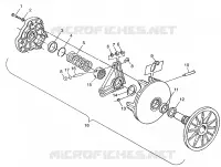 EMBRAYAGE DE TRANSMISSION 440 XCR 0971660 (4937893789B012)