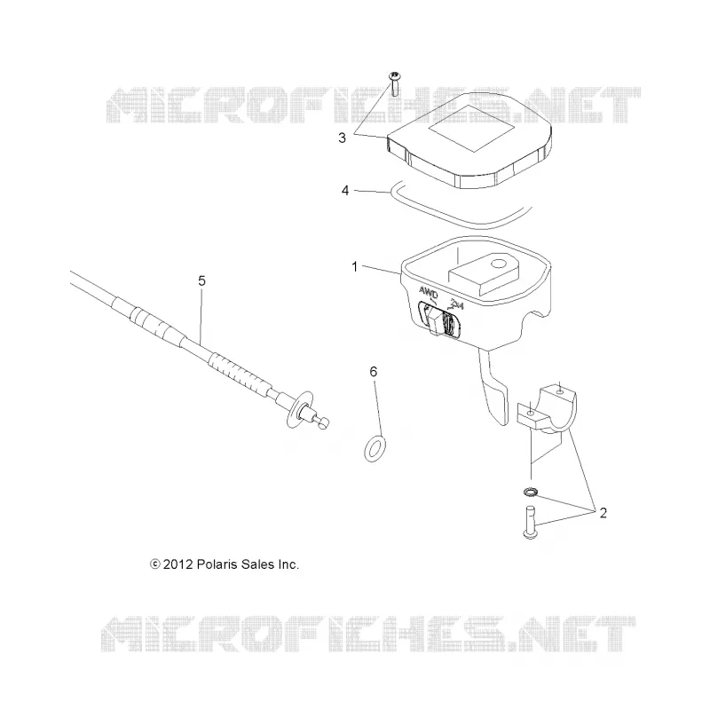 DIRECTION, CONTROLS, THROTTLE ASM. AND CABLE