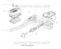 FREIN AVANT FREIN LEVER and LH MAITRE CYLINDRE