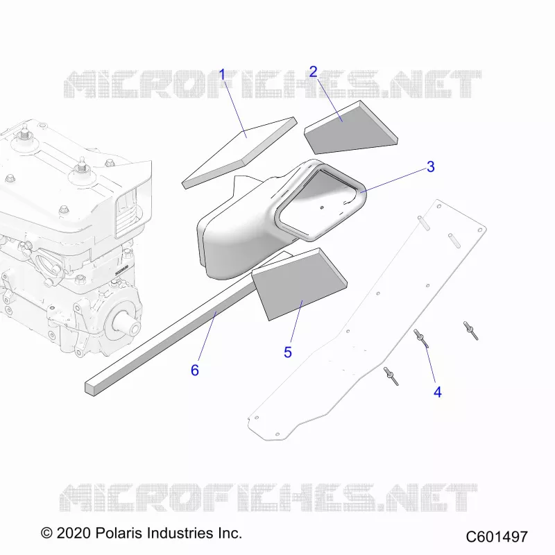 MOTEUR, AIR DUCT, OUTLET