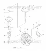 MOTEUR, CARBURATEUR, UPPER