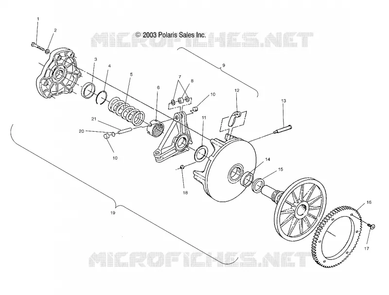 EMBRAYAGE DE TRANSMISSION (ELECTRIC START MODELS)