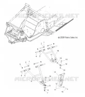 SUSPENSION AVANT, CONTROL ARMS AND SPINDLE