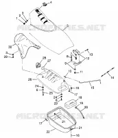 COFFRE AVANT SL 700 B974071, Intl. SL 700 I974071 and SL 700 D (4940874087A009)