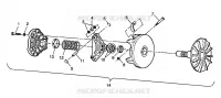 EMBRAYAGE DE TRANSMISSION XPLORER 300 W98CC28C (4945264526C003)