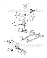 CARBURANT TANK AND CARBURATEUR MOUNTING