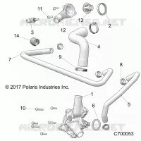 MOTEUR, WATERPUMP AND BYPASS