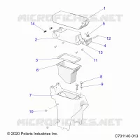 CONSOLE CENTRALE,STORAGE- Z23RGL2KAJ/BJ/KAK/BK (C701140-013)