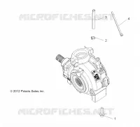 SYSTÈME DE TRANSMISSION, GEARCASE MOUNTING, FRONT
