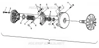 EMBRAYAGE DE TRANSMISSION SPORTSMAN 500 W969244 (4936093609C002)