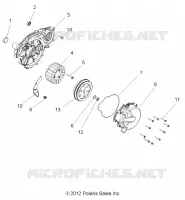 MOTEUR, STATOR and VOLANT MOTEUR