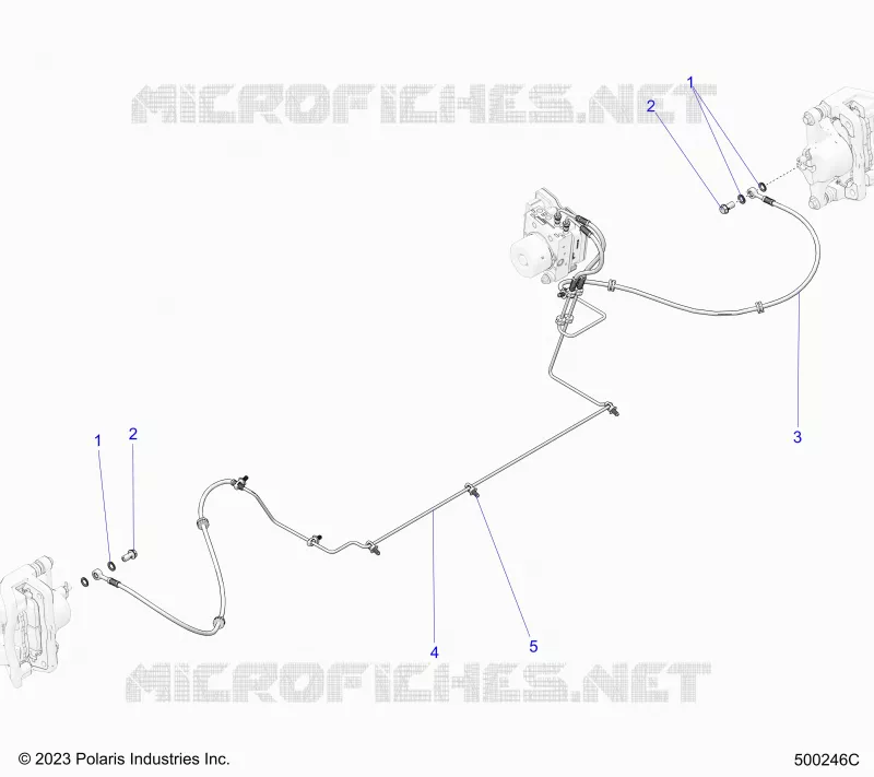 FREIN AVANT BRAKE LINE