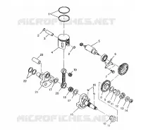 PISTON ET VILEBREQUIN 6X6 400L, SWEDISH S948740 AND  NORWEGIAN N948740 (4926812681049A)