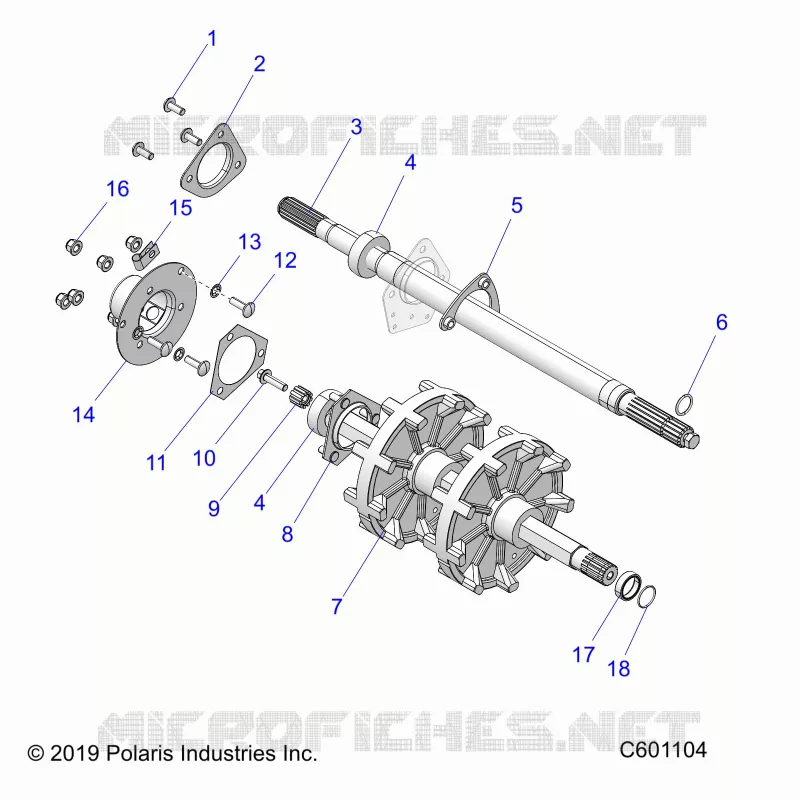 DRIVE TRAIN, JACKSHAFT AND ARBRE DE TRANSMISSION