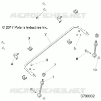 SUSPENSION, FRONT BARRE STABILISATRICE- R21RRH99AC/BC (C700032)