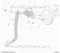FREINS, FOOT PEDAL
