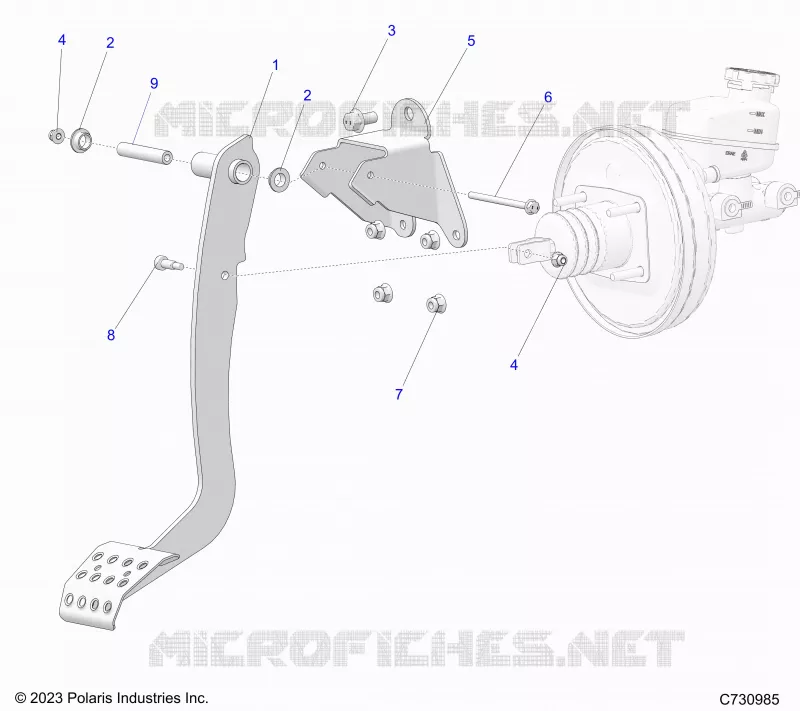 FREINS, FOOT PEDAL