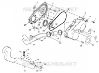 COUVERCLE D'EMBRAYAGE Scrambler 400L W97BC38C (4939893989C006)