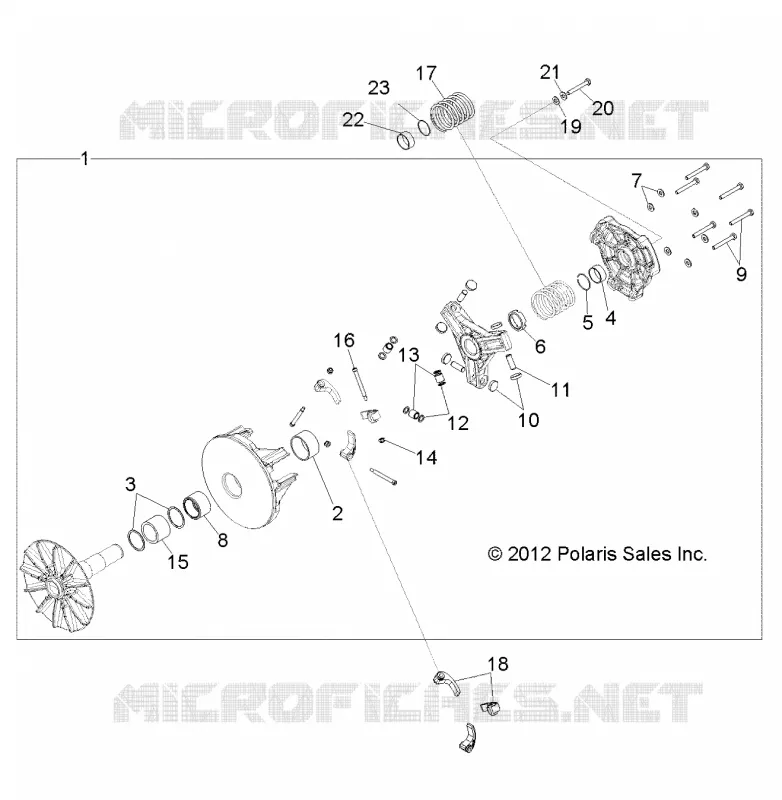 SYSTÈME DE TRANSMISSION, PRIMARY CLUTCH