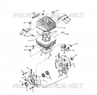 CARTERS MOTEUR and CYLINDRE 250 6x6 / W928727 (4922842284043A)