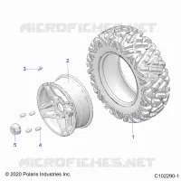 ROUES, FRONT TIRE
