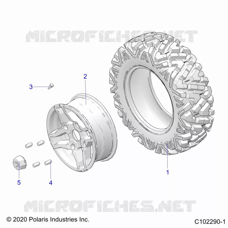 ROUES, FRONT TIRE