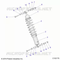 SUSPENSION, AMORTISSEUR AVANT MOUNTING