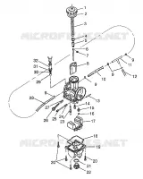 CARBURATEUR 700 RMK 0970966, 700 SKS 0970566, AND EUROPEAN 700 SKS E970566 (4938573857C010)