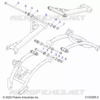 SUSPENSION ARRIERE CONTROL ARM, MOUNTING